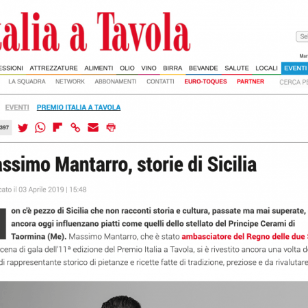 Massimo Mantarro, storie di Sicilia